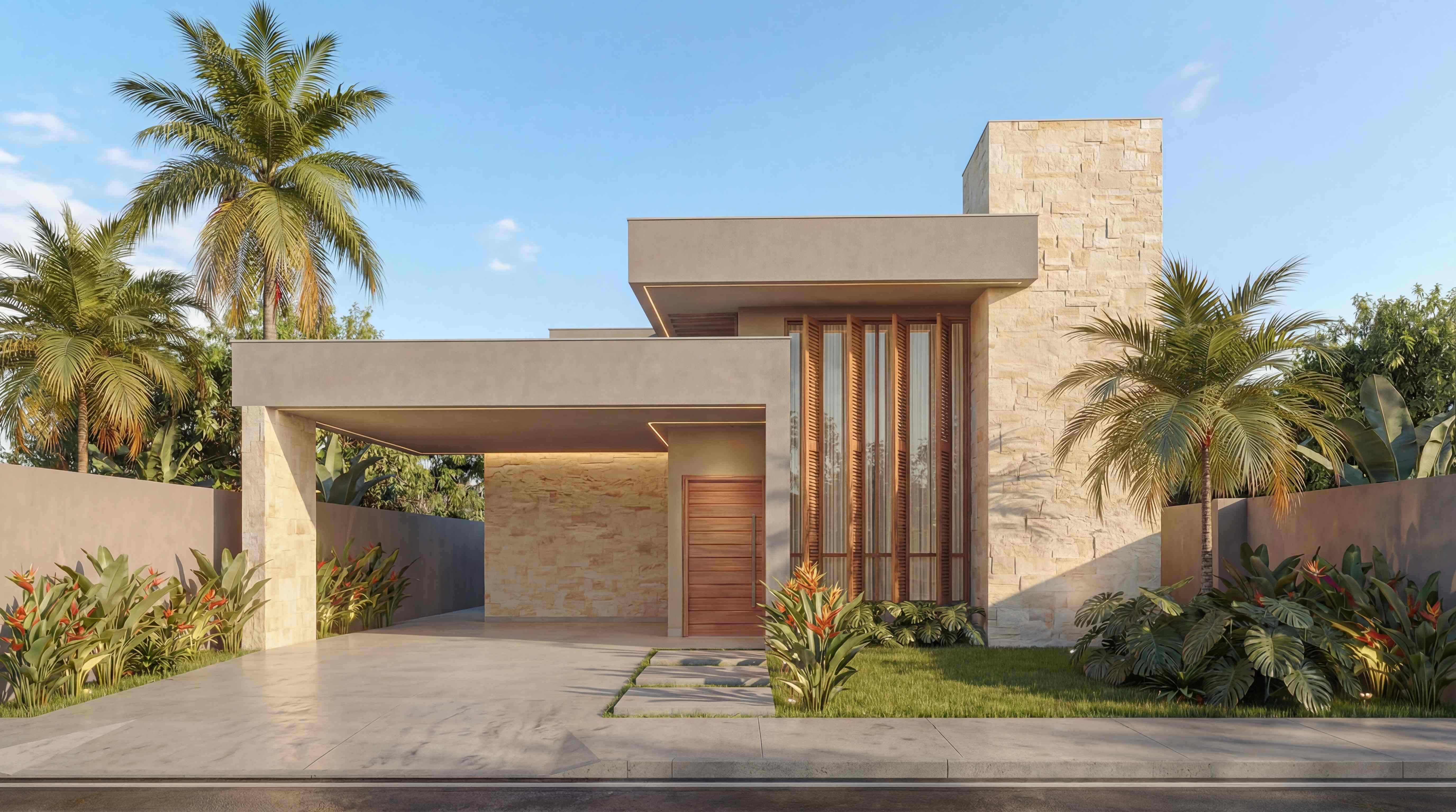 Fachada moderna principal