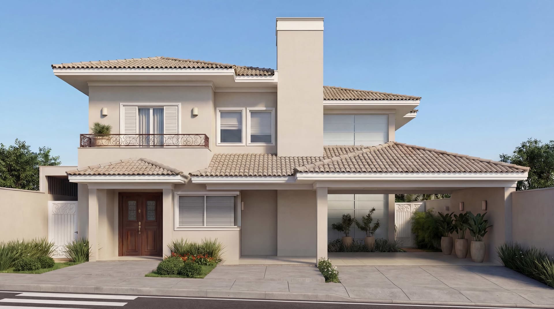 Sobrado Clássico Elegante